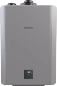 Tankless Rinnai water heater offered by Comfort Union for Cochrane homeowners