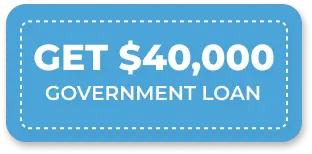 Government loan sticker showing $40,000 HVAC financing offer